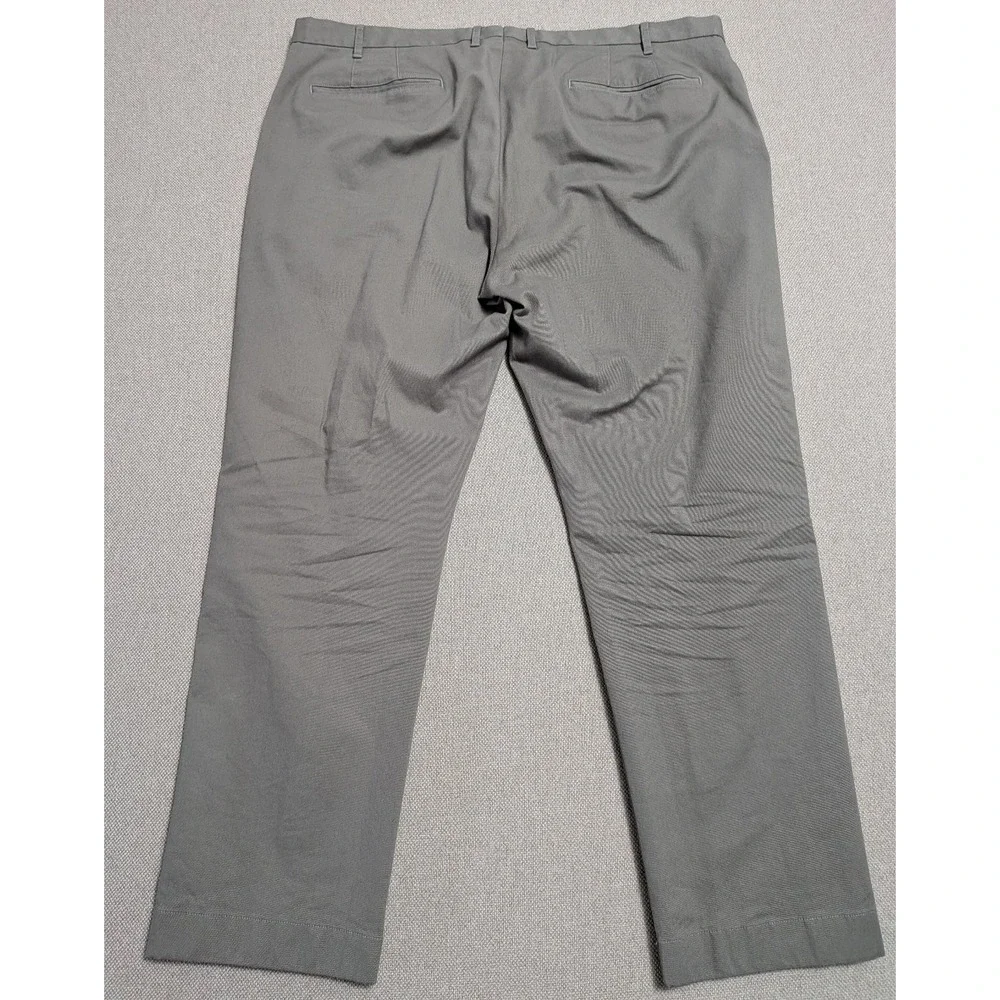 PROPER CLOTH DiSondrio Pants Men's Grey 42x30 Stretch Canvas Chinos Office